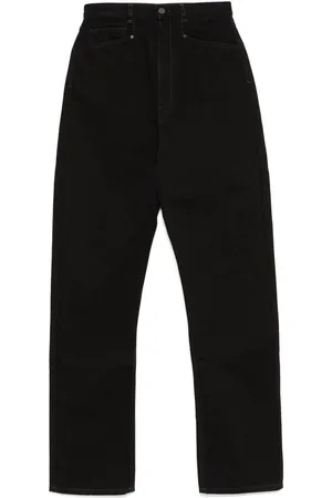 LEMAIRE Femme, Jeans, Noir, Taille: 40 FR Pantalon Classique Cinq Poches