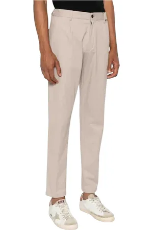 Calvin Klein Homme, Pantalons, , Taille: W33 L32 Pantalon Plissé Fuselé en Twill Moderne