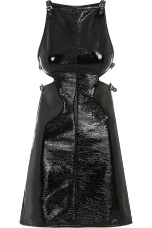 Courrèges Femme, Robes, Noir, Taille: 36 FR Robe Vinyle Noire Dos Nu