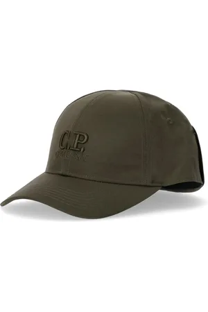 C.P. Company Homme, Accessoires, Vert, Taille: L Casquette à Visière avec Lunettes Chrome-R Vert Militaire