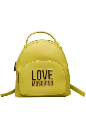 Moschino Femme, Sacs, Jaune, Taille: ONE Size Sac à dos élégant avec bretelles ajustables