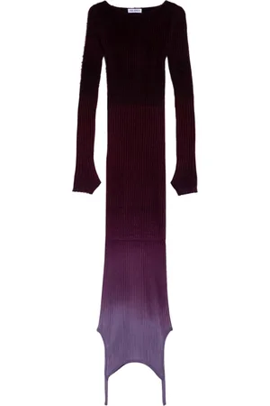The Attico Femme, Robes, Violet, Taille: 36 FR Robe Longue d`Automne