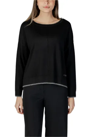 Liu Jo Femme, Pulls, Noir, Taille: 36 FR Maille Tricot Col Rond