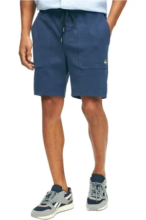 Brooks Brothers Homme, Shorts, Bleu, Taille: S Shorts de survêtement en jersey de coton suédé stretch