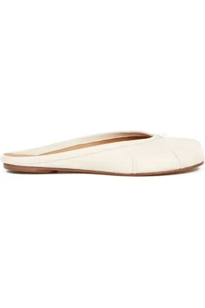 Maison Margiela Femme, Chaussures, Blanc, Taille: 38 1/2 EU Tabi Ballerines Mule