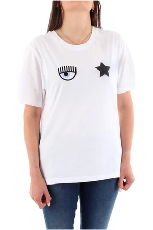 Chiara Ferragni Femme, Tops, Blanc, Taille: 40 FR T-Shirt