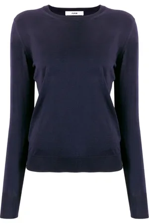 Roberto Collina Femme, Pulls, Bleu, Taille: 44 FR Pulls Bleus pour Hommes