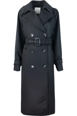 Sportmax Femme, Manteaux, Noir, Taille: 36 FR Manteau Croisé