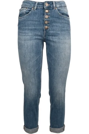 Dondup Femme, Jeans, Bleu, Taille: W25 Jeans Amples en Coton Longueur Cheville