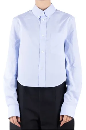 Marni Femme, Blouses et Chemises, Bleu, Taille: 38 FR Chemise en Coton Bleu Clair