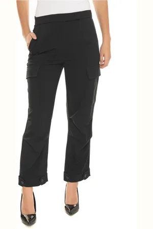 Liu Jo Femme, Pantalons, Noir, Taille: 42 FR Pantalon Élégant