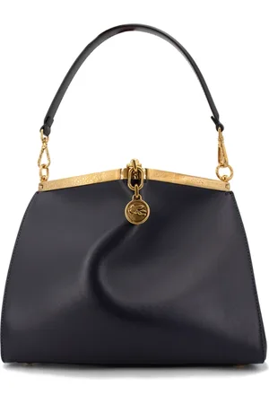Etro Femme, Sacs, Bleu, Taille: ONE Size Sac Vela en cuir avec fermoir en métal