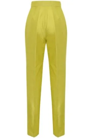 Max Mara Femme, Pantalons, Vert, Taille: 38 FR Pantalon Élégant pour Tous les Jours