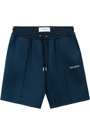 Les Deux Homme, Shorts, Bleu, Taille: S Short de survêtement confortable avec boutons-pression tailleur