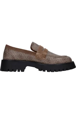 Guess Homme, Chaussures, Brun, Taille: 44 EU Chaussures plates Marron