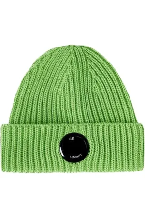 C.P. Company Homme, Accessoires, Vert, Taille: ONE Size Bonnet en maille côtelée