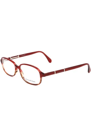 Ermenegildo Zegna Unisex, Accessoires, Rouge, Taille: ONE Size Montures Rouges en Plastique