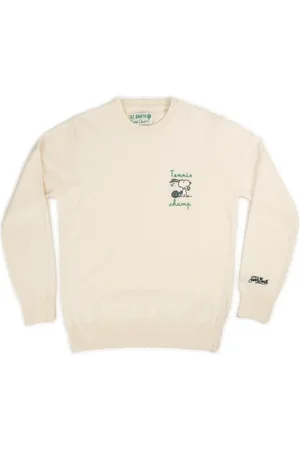 MC2 SAINT BARTH Homme, Pulls, Blanc, Taille: L Tennis Champ Sweats à capuche