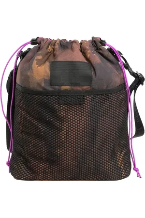 EA7 Femme, Sacs, Brun, Taille: ONE Size Sac Bandoulière Camouflage avec Fermeture à Cordon