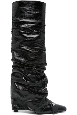The Attico Femme, Chaussures, Noir, Taille: 40 EU Bottes à Talons Aiguilles Hauts