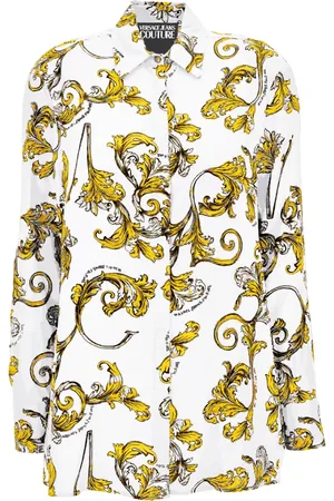 VERSACE Femme, Blouses et Chemises, Multicolore, Taille: 36 FR Chemises Blanc
