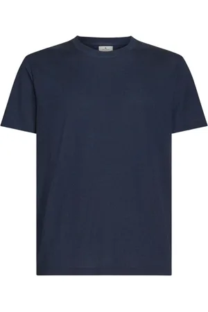 Etro Homme, Tops, Bleu, Taille: 2XL T-shirt en maille de coton