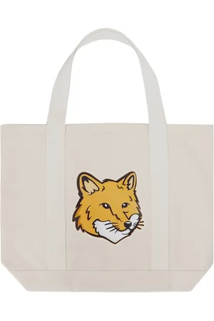 Maison Kitsuné Homme, Sacs, , Taille: ONE Size Sac Tote Bag Tête de Renard Fox Head