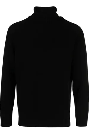 Ten Cate Homme, Pulls, Noir, Taille: S Pull Col Roulé en Laine Côtelée