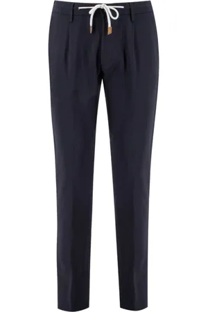 ELEVENTY Homme, Pantalons, Noir, Taille: W34 Pantalon de jogging élastique à rayures
