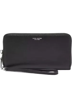 Marc Jacobs Femme, Accessoires, Noir, Taille: ONE Size Portefeuille en cuir avec logo de la marque