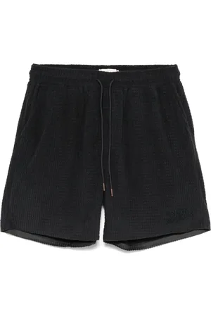 HONOR THE GIFT Homme, Sport, Noir, Taille: XL Shorts noirs avec cordon de serrage à la taille et logo