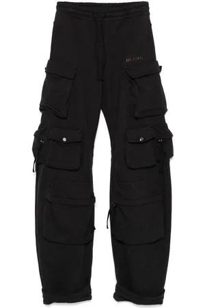 The Attico Femme, Pantalons, Noir, Taille: 34 FR Pantalon Noir à Poches Cargo