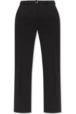 Lanvin Femme, Pantalons, Noir, Taille: 38 FR Pantalon en Laine avec Surpiqûres sur les Jambes