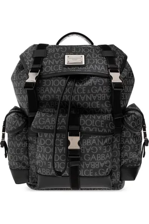 Dolce & Gabbana Homme, Sacs, Noir, Taille: ONE Size Sac à dos monogrammé