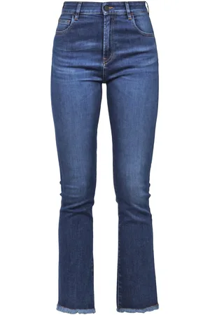 LIVIANA CONTI Femme, Jeans, Bleu, Taille: W28 Jean Trombetta Court