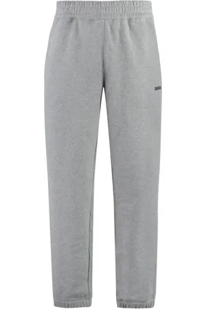 Ermenegildo Zegna Homme, Pantalons, Gris, Taille: M Pantalon de survêtement en coton avec chevilles élastiquées