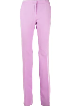 Liu Jo Femme, Pantalons, Violet, Taille: 38 FR Pantalon Évasé Slim-fit