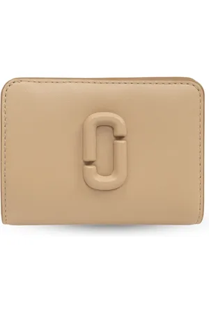 Marc Jacobs Femme, Accessoires, Brun, Taille: ONE Size Le Portefeuille Compact Mini The Covered J Marc