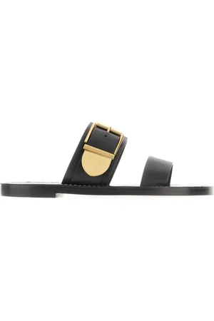 Chloé Femme, Chaussures, Noir, Taille: 36 EU Sandales Plates Rebecca