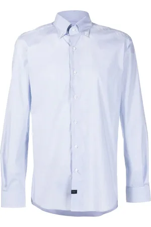 FAY Homme, Chemises, Blanc, Taille: S Chemise Boutonnée Stretch