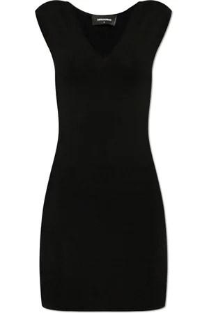 Dsquared2 Femme, Robes, Noir, Taille: 36 FR Robe à col en V
