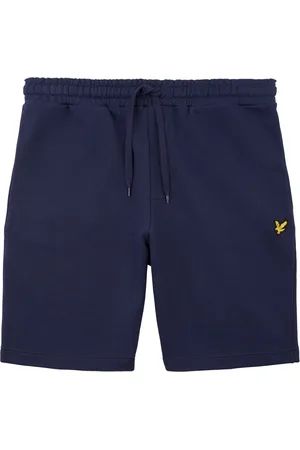 Lyle & Scott Homme, Shorts, Bleu, Taille: M Short Molleton Mi-Couche