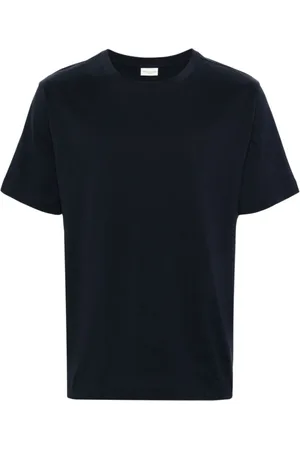 DRIES VAN NOTEN Homme, Tops, Bleu, Taille: S T-Shirt Marine Hertz 8600 M.k.t. Navy