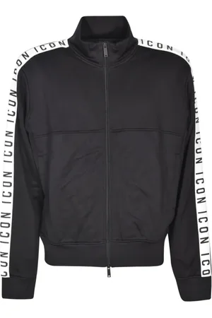 Dsquared2 Homme, Vestes, Noir, Taille: L Icon Zip Sport SweaT-shirt