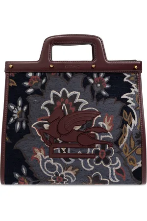 Etro Femme, Sacs, Multicolore, Taille: ONE Size Love Trotter Sac Medium Jacquard denim