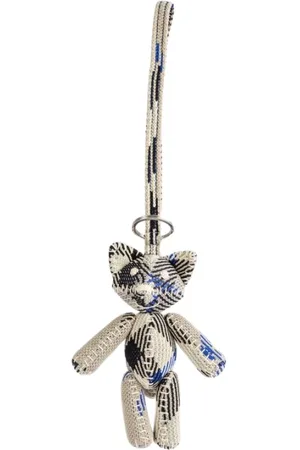 Burberry Unisex, Accessoires, Multicolore, Taille: ONE Size Porte-clés Renard avec Motif Tricoté