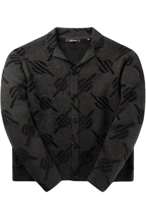 Daily paper Homme, Pulls, Noir, Taille: M Cardigan Tricot Monogramme