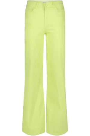 Fabienne Chapot Femme, Pantalons, Vert, Taille: W27 Pantalon Thea à Jambes Larges