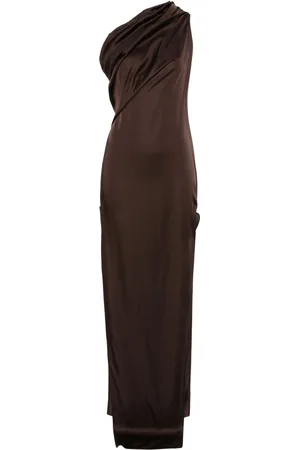 Rick Owens Femme, Robes, Brun, Taille: 36 FR Robe Maxi Arrowhead