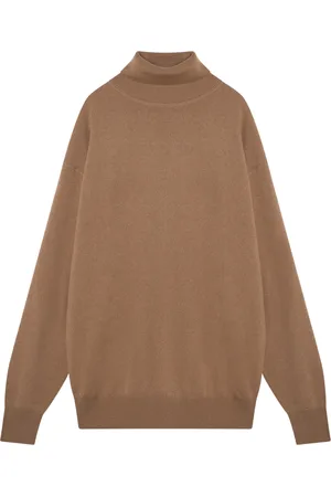 DRIES VAN NOTEN Femme, Pulls, Brun, Taille: 36 FR Pull avec une encolure douce